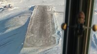 Tiny runway at a remote Greenland aerodrome